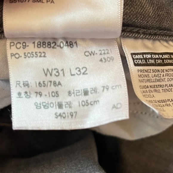 Levi’s 721 High Rise Skinny Grey Granite Jeans Size 31 Hemmed - Picture 15 of 15